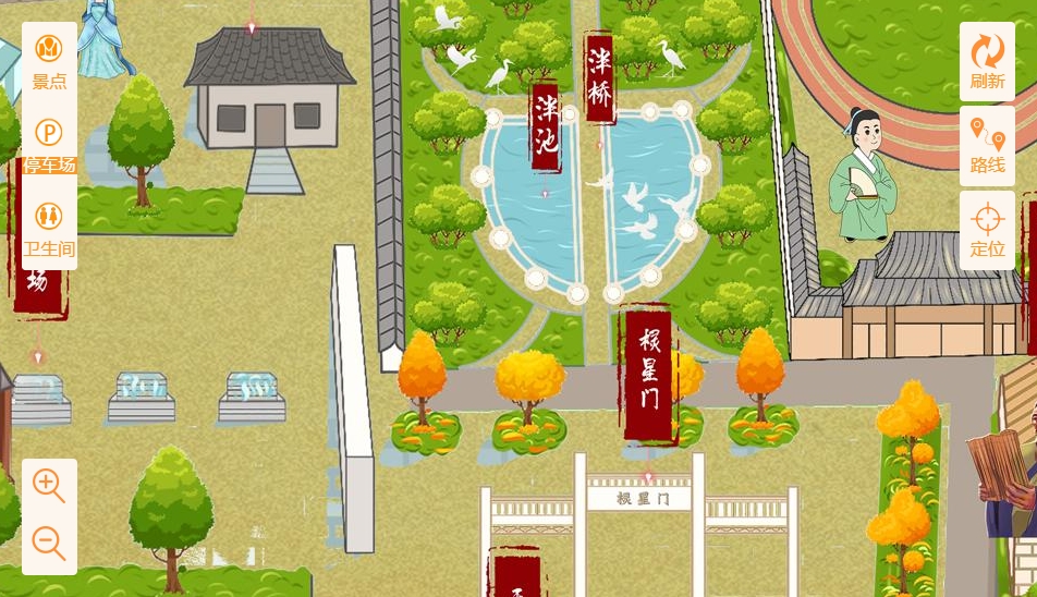 石河子手绘地图景区语音讲解导览系统：智慧景区建设的基石